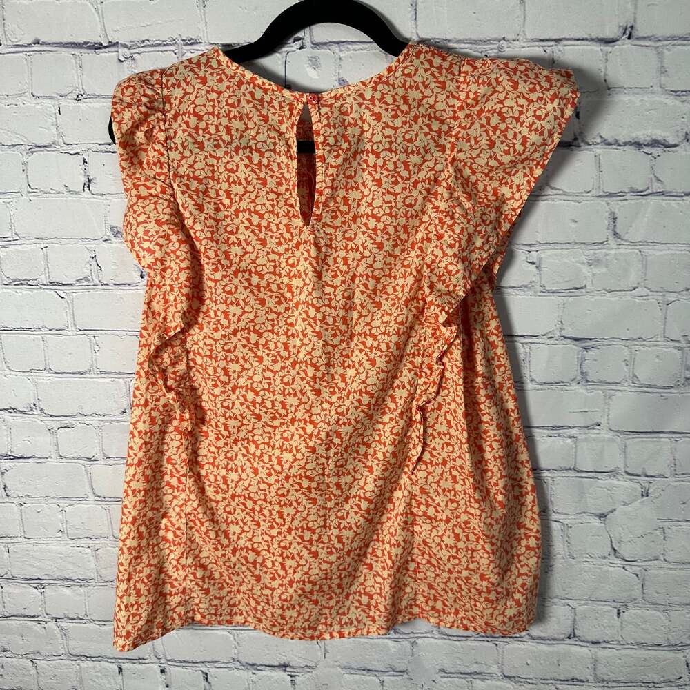Banana Republic Smocked Yoke Cap Sleeve Blouse - Picture 2 of 3